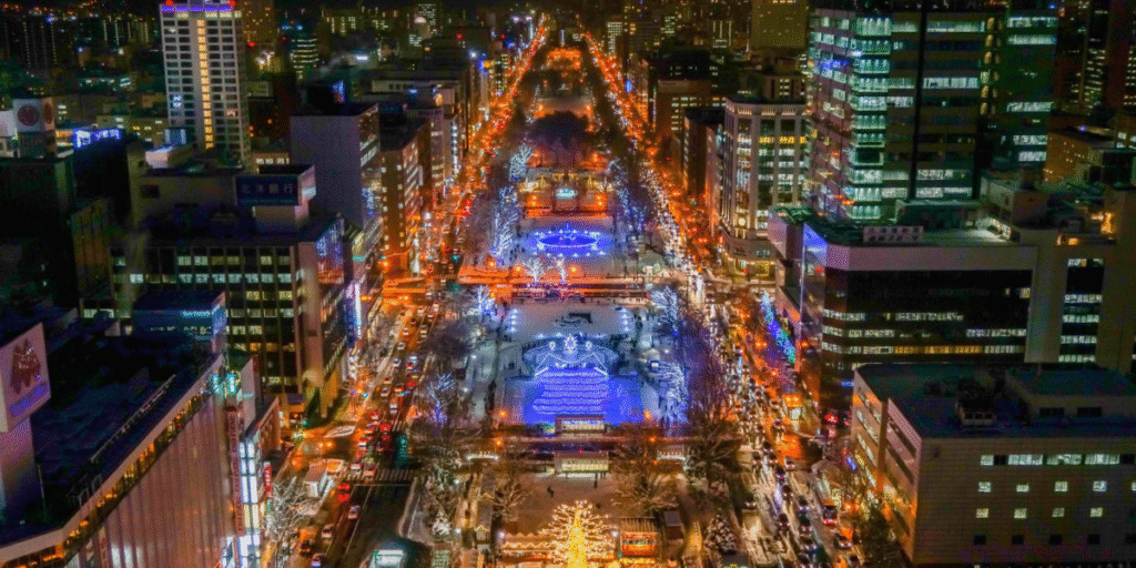 Sapporo Winter Illuminations and Night Attractions