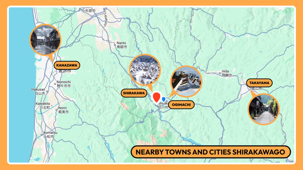 Nearby Towns and Cities