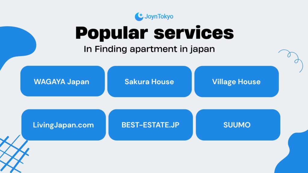 renting an apartment in japan - popular services finding house in japan