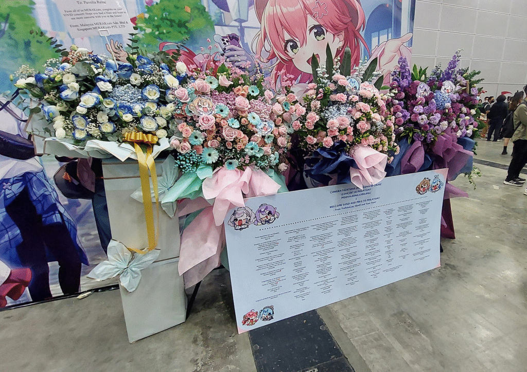 Flowers left for vtuber