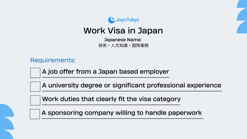Work Visa in Japan
