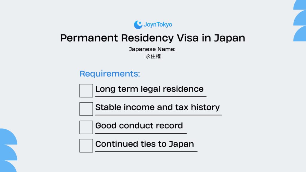 Permanenet visa in Japan