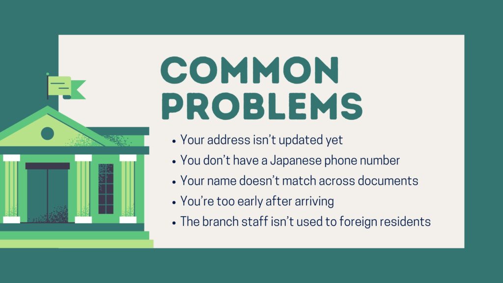 How to Open a Bank Account in Japan - common problems when opening bank acocunt in japan