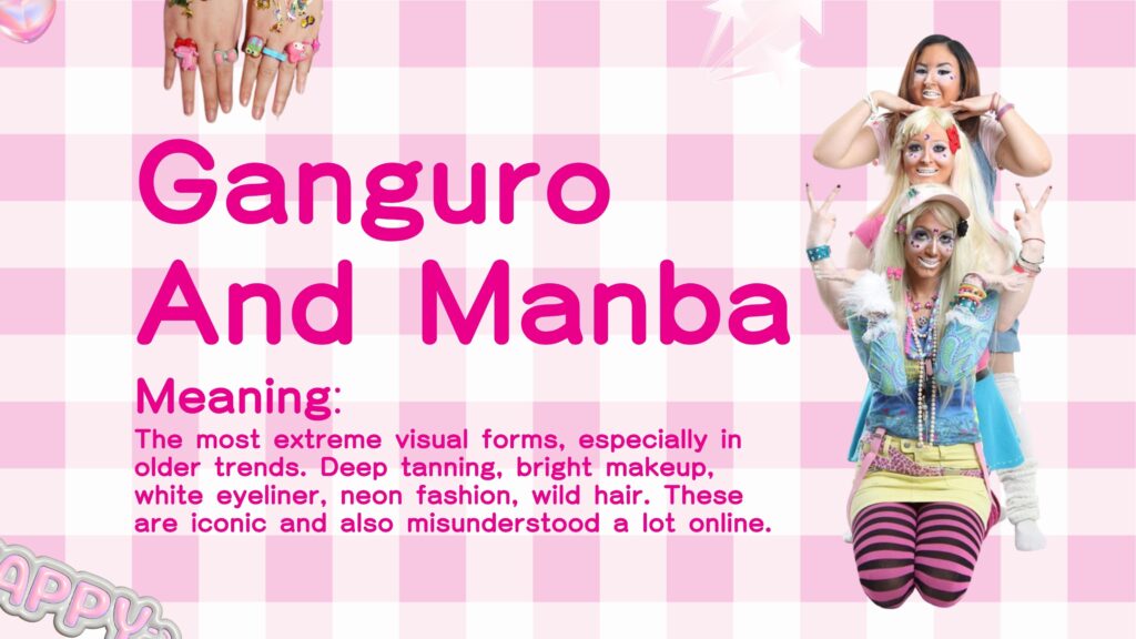 gyaru - Ganguro And Manba meaning