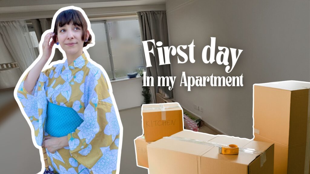 moving to japan - first day in aparment