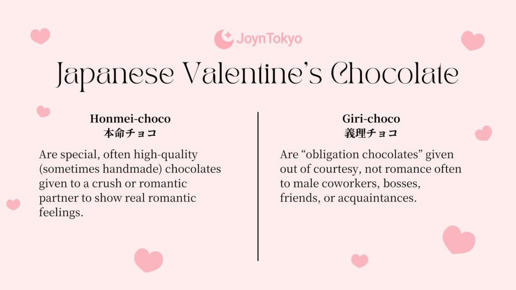 valentine's day in japan - japanese valentine chocolate