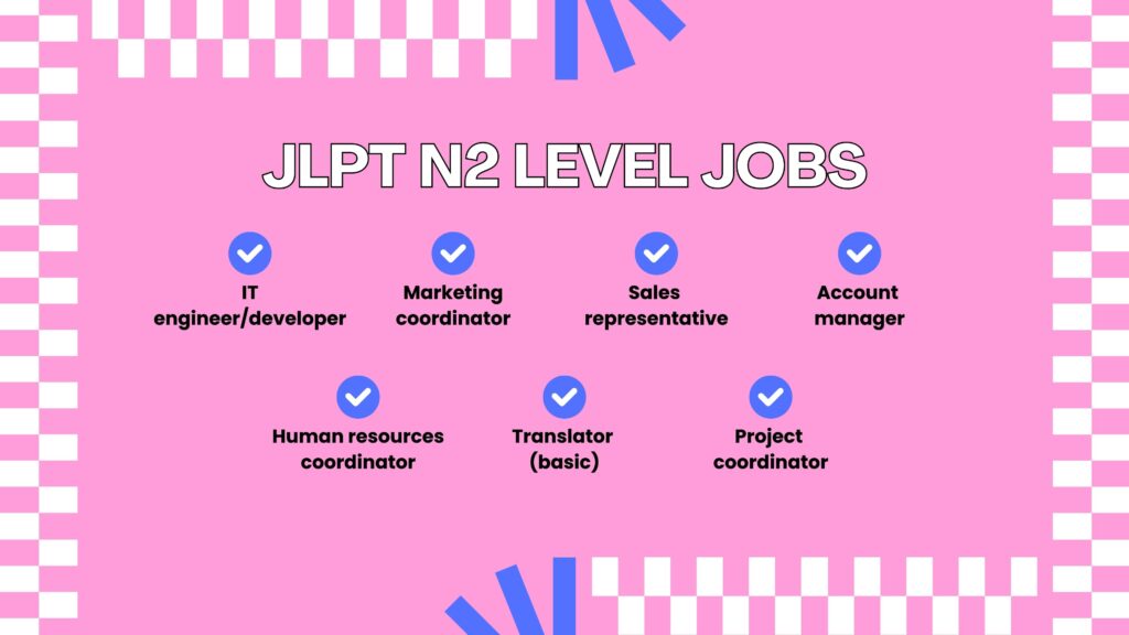 Careers in Japan for Different JLPT Levels - jlpt n2 level jobs