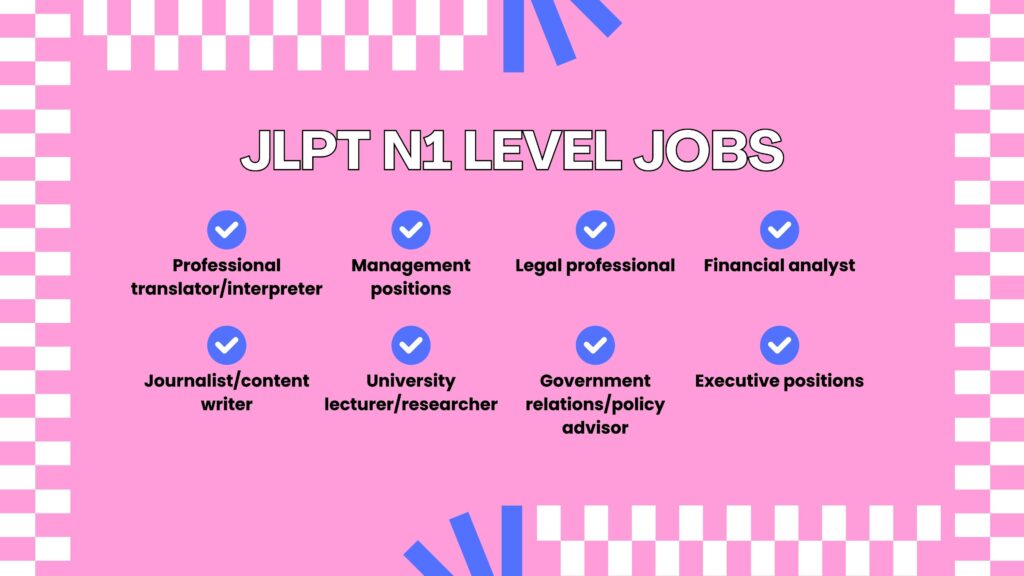 Careers in Japan for Different JLPT Levels - jlpt n1 level jobs