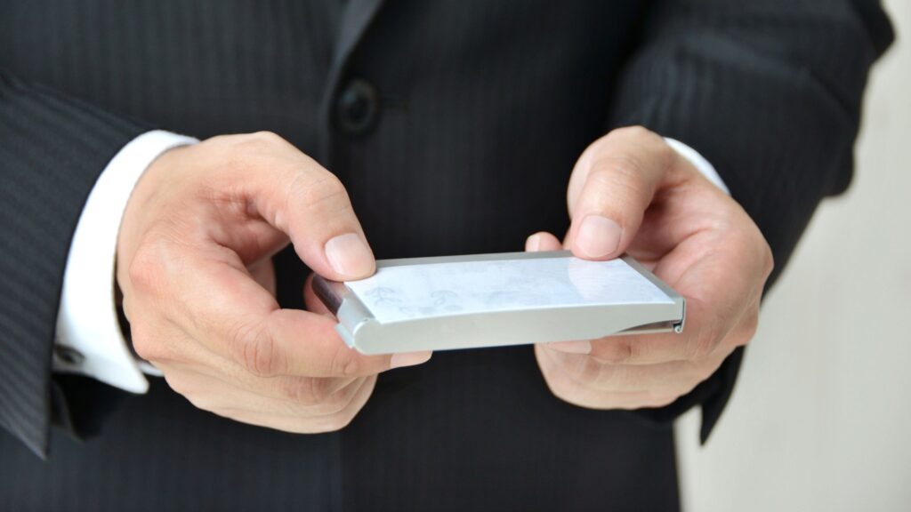 japanese business card exchange - business card exchange