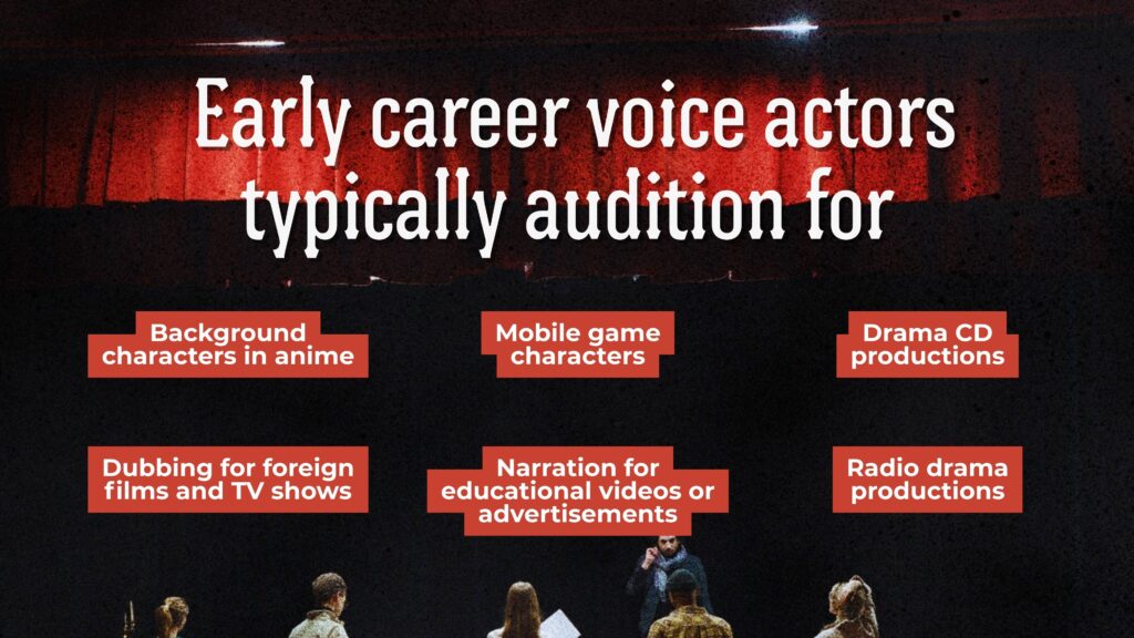 How to Become a Voice Actor in Japan - early career voice actor