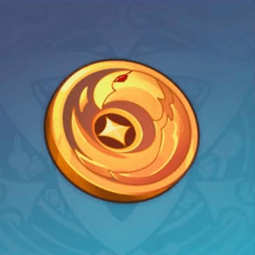 ゴールドの鴉マーク