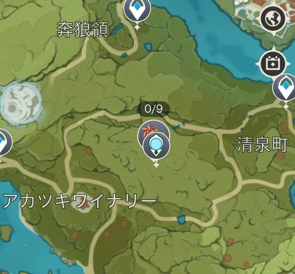 アカツキワイナリー付近の七天神像