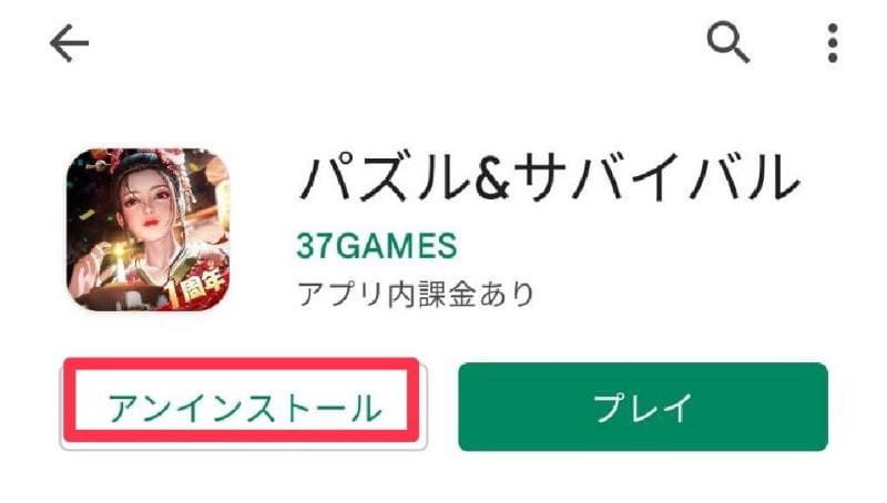 パズル＆サバイバル　アインストール