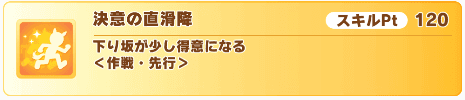 決意の直滑降