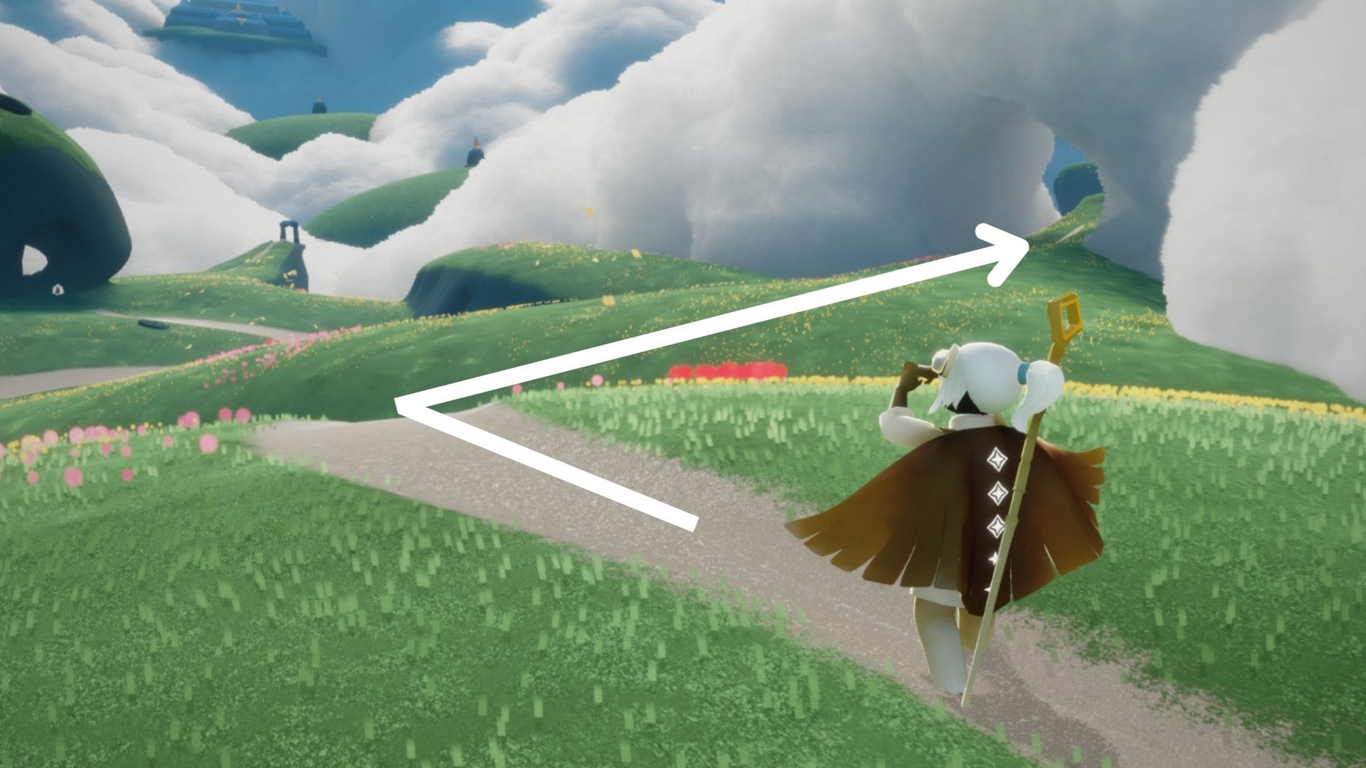 右側にある、鳥の巣エリアへ向かいましょう。