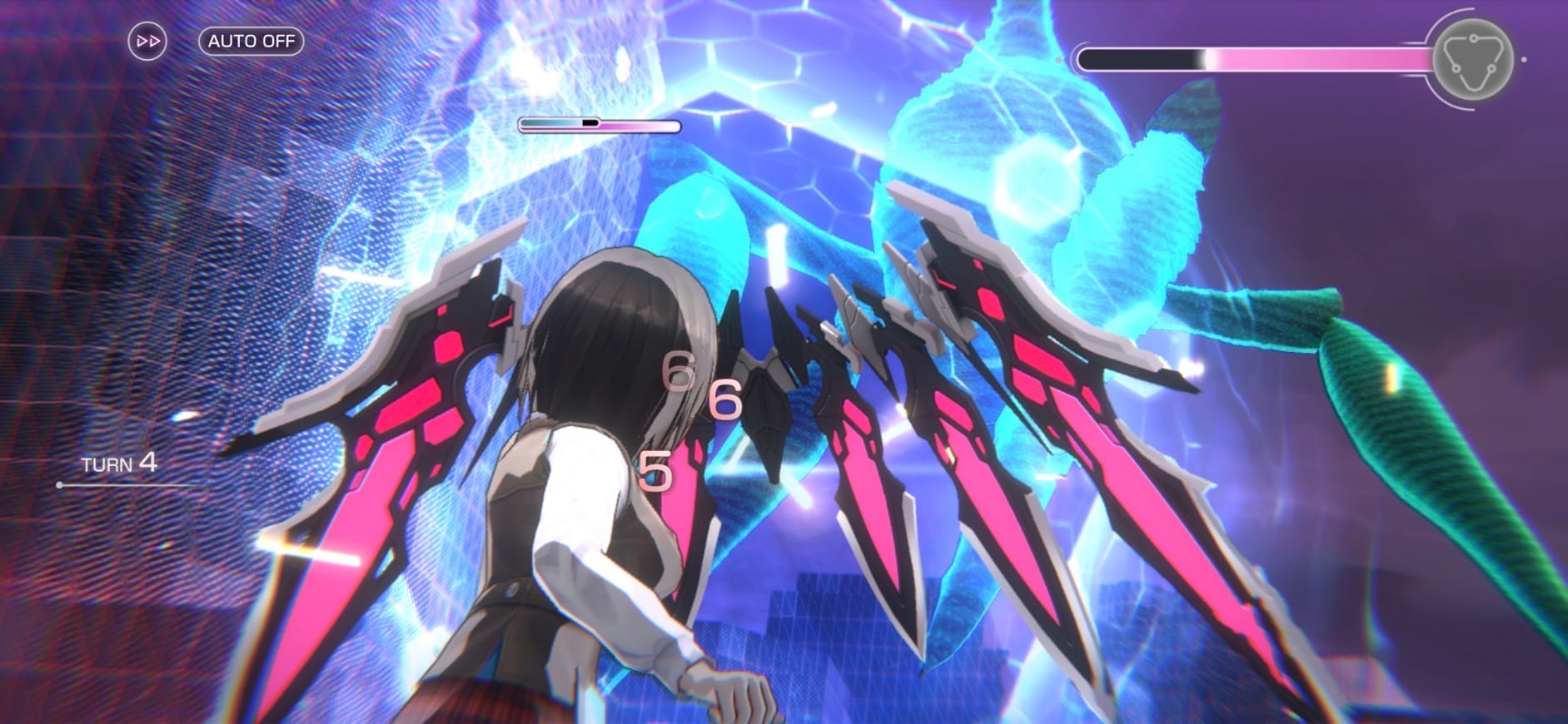 攻撃を受けるタンク