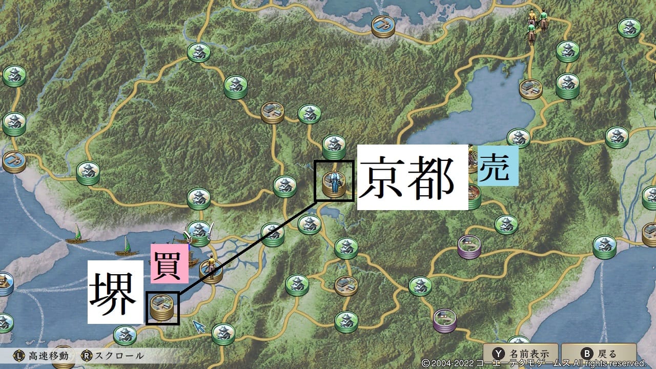 堺で買って京都で売る