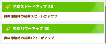 初期能力アップ