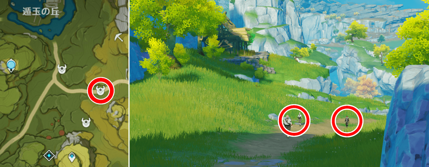 鴉マーク(天衡山北西B)