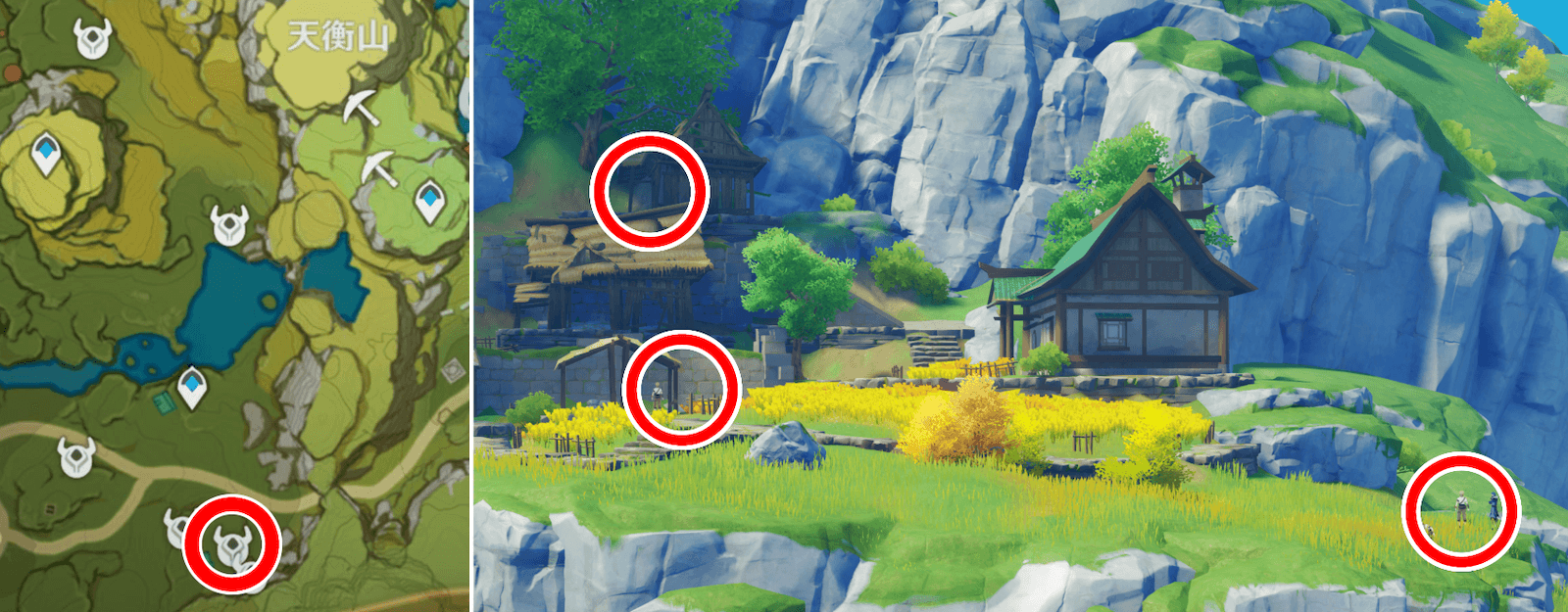 鴉マーク(天衡山南西E)