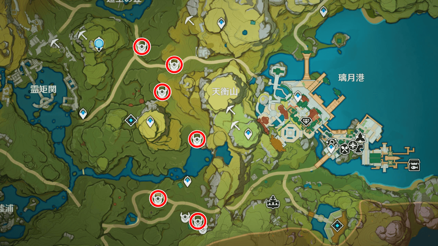 鴉マーク(天衡山)