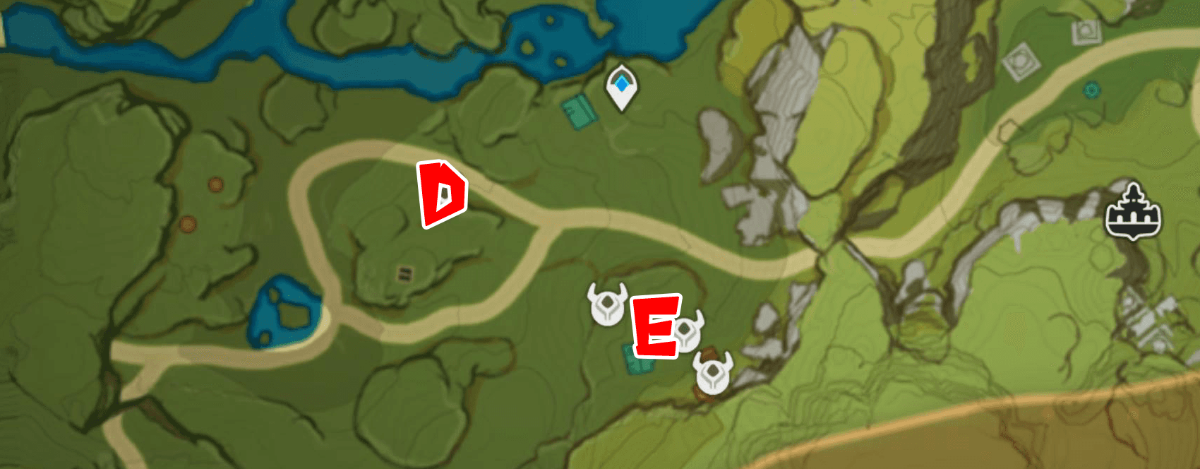 鴉マーク(天衡山南西)