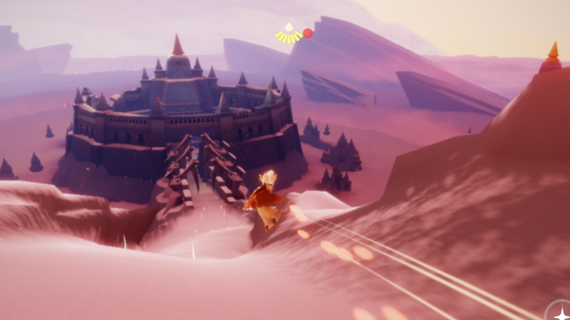 レースを滑り切りゴールを目指す