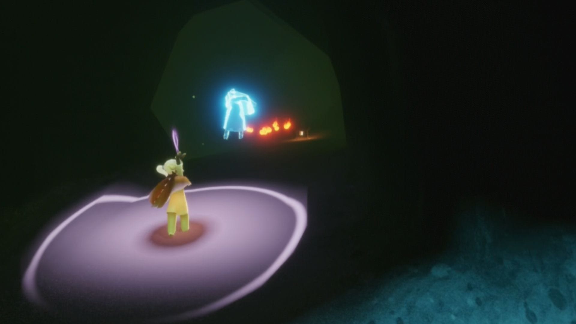 3回目は川の向かいにある岩の中