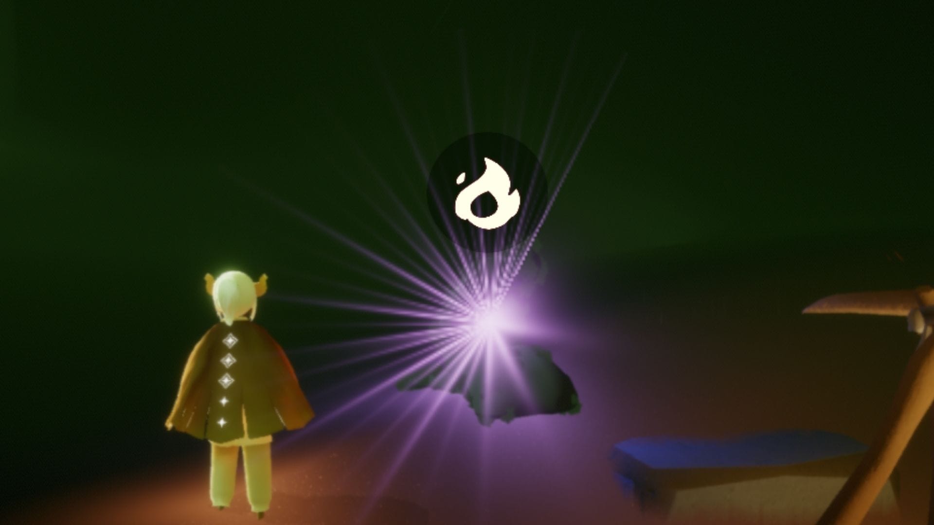 精霊に再度火を灯す。