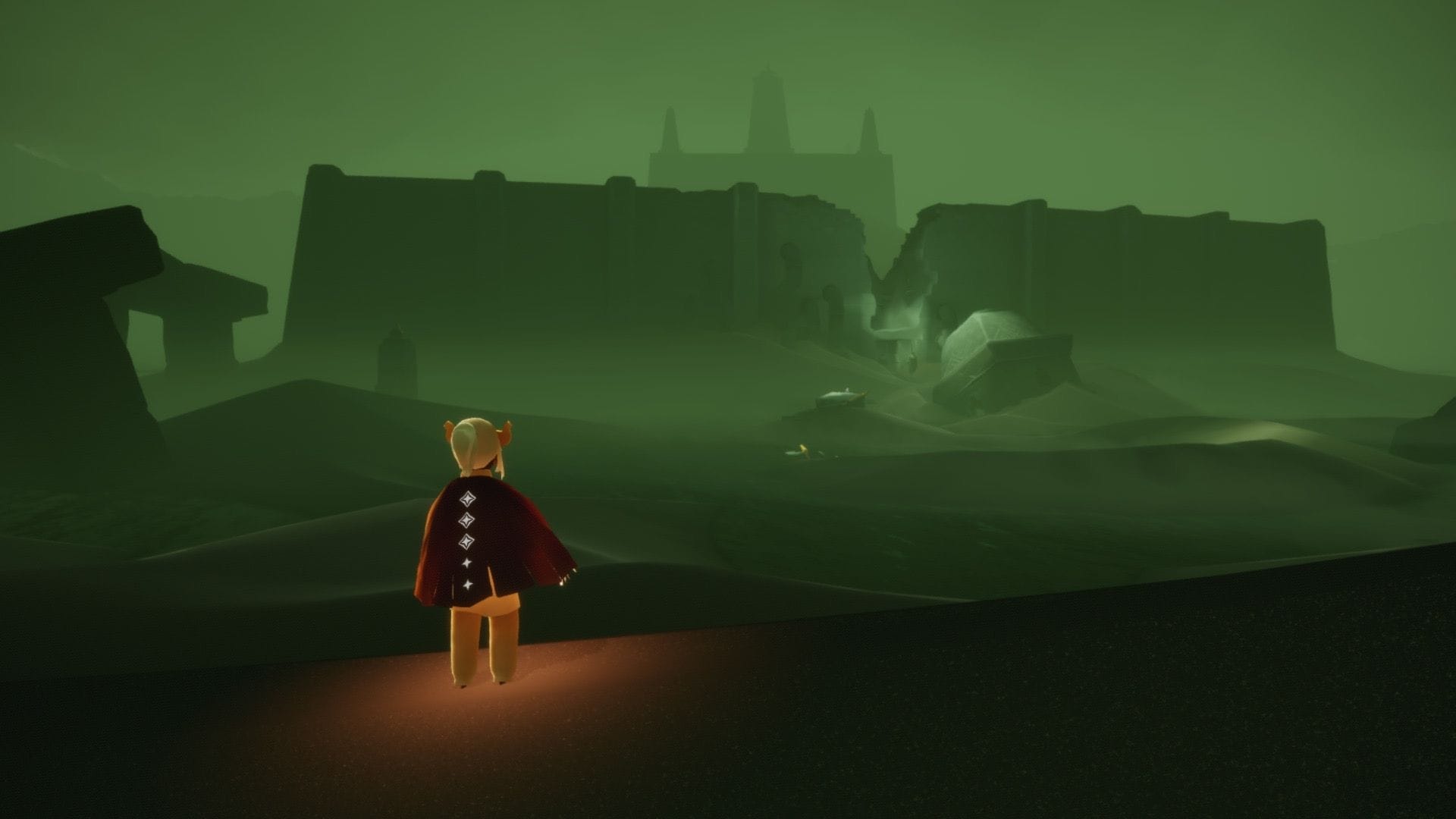 正面の建物を目指して進み、2つ目のエリアまで移動します。