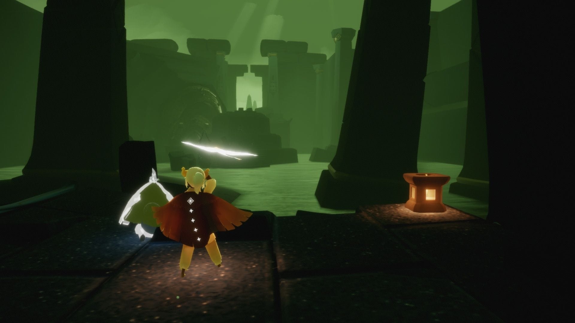 暗黒竜を回避して、建物を抜けます。