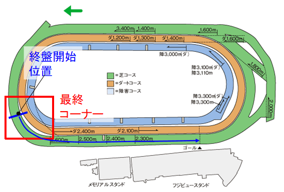 東京レース場2200m