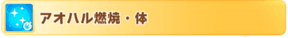アオハル燃焼体