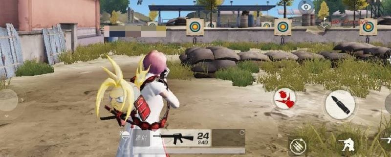 荒野行動　M16A4　腰撃ち