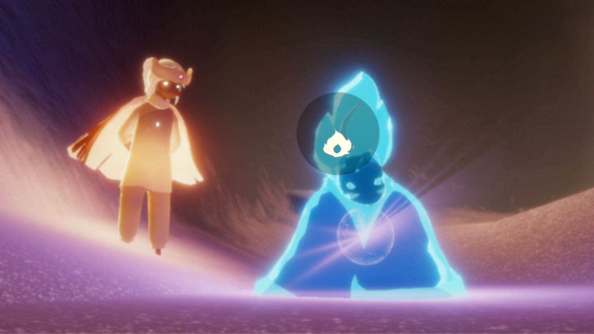 一座の曲芸師に火を灯します。