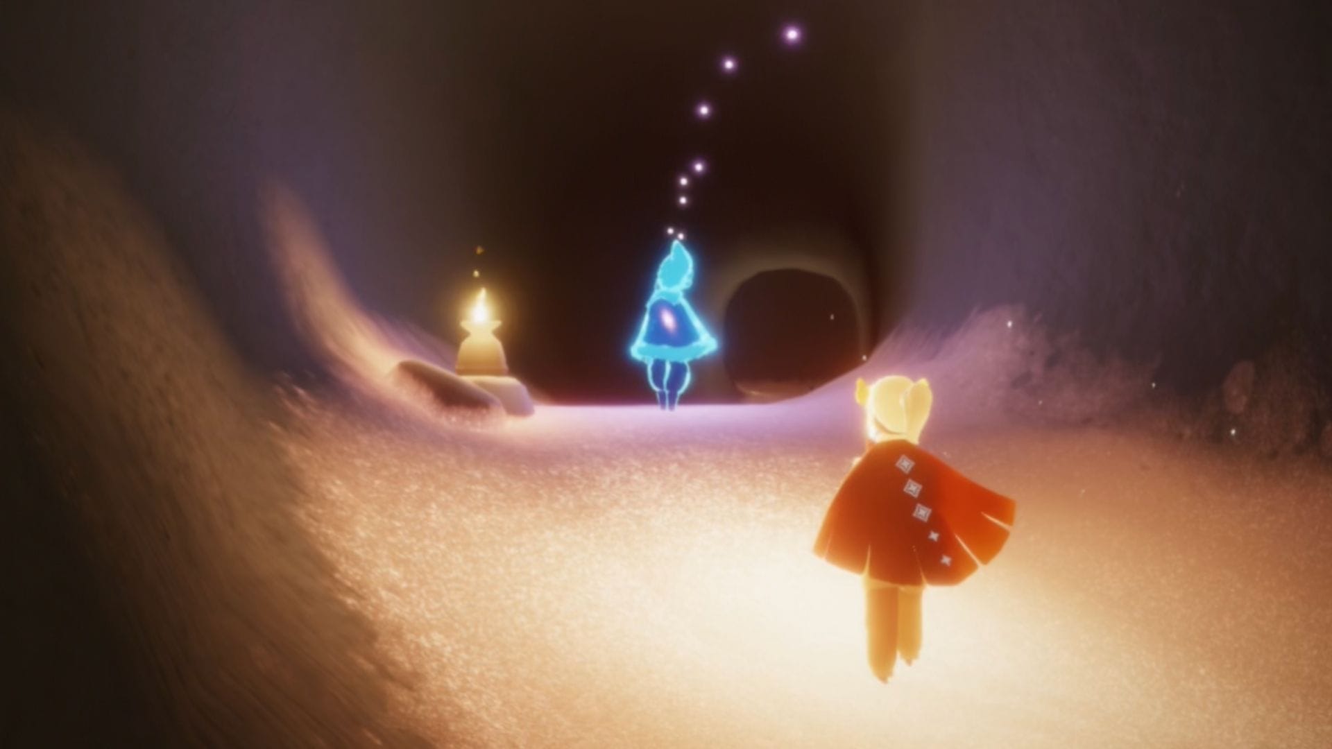 洞窟内を道なりに移動するので、追いかけていきましょう。（1回目）