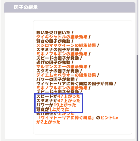 継承結果