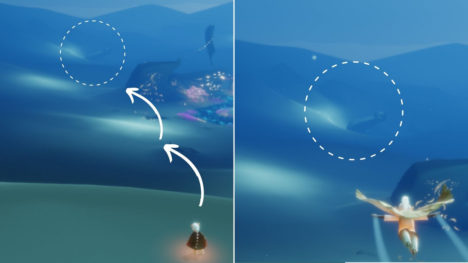 方舟の後ろにある、船の残骸を目指して進みましょう。