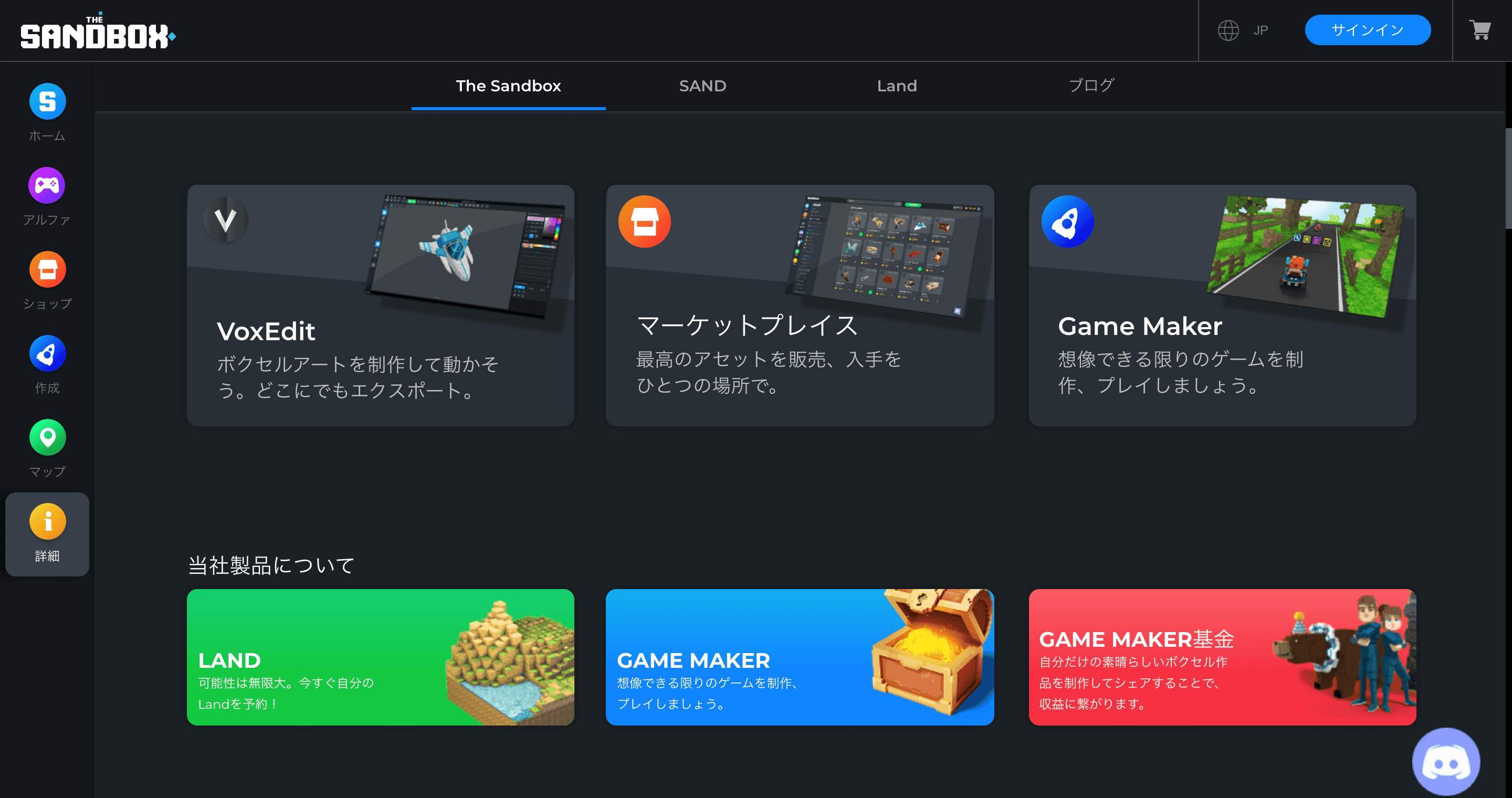 The Sandboxでできること