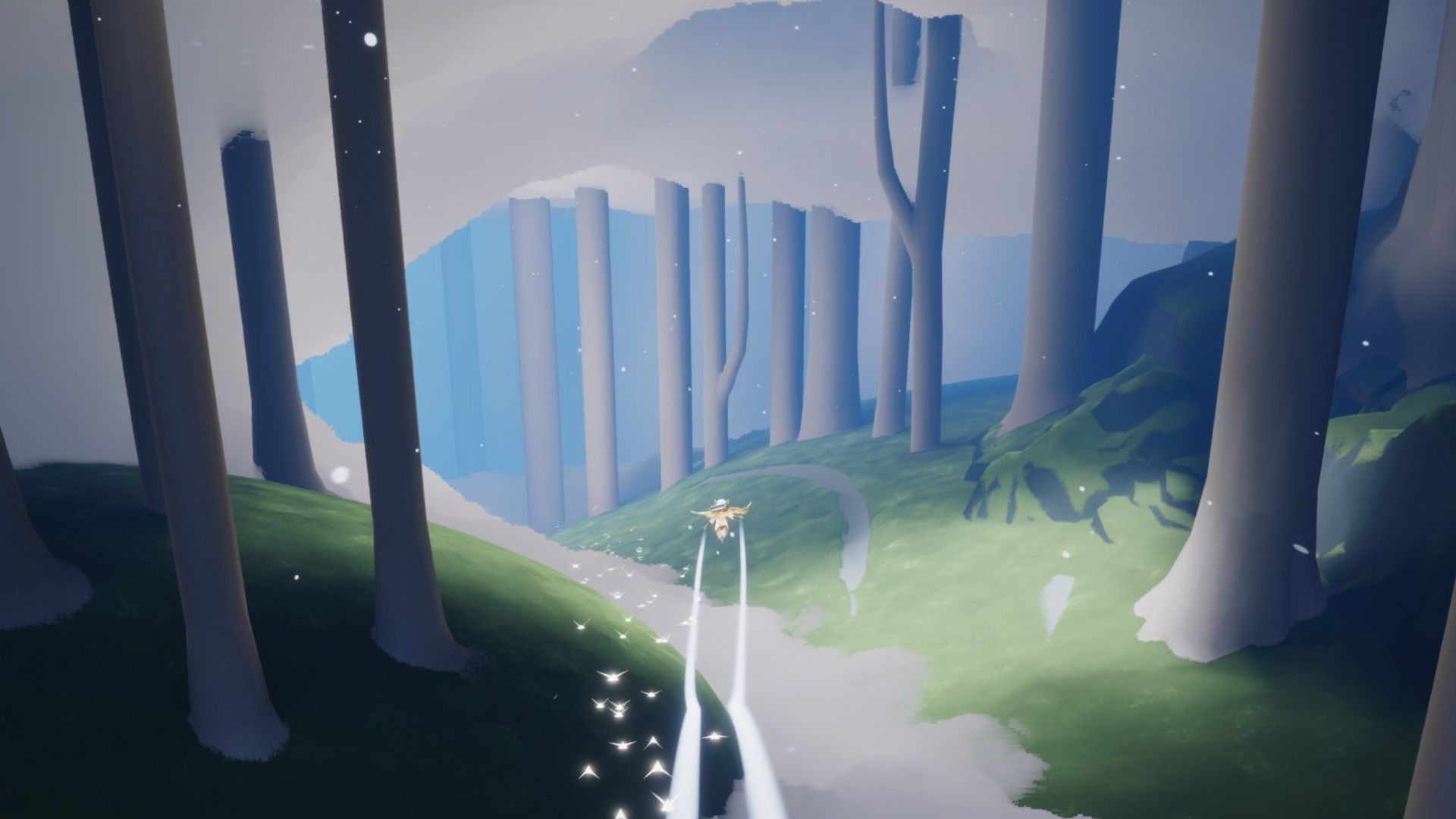 道なりに飛んでいきましょう。