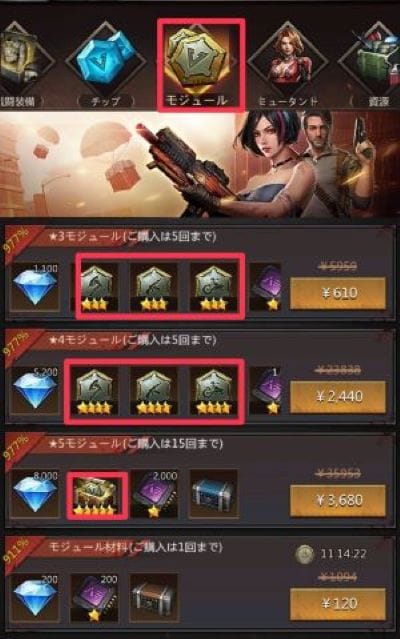 パズル＆サバイバル　モジュール課金