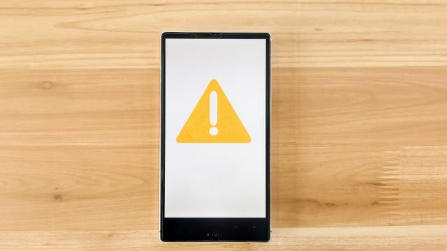 スマホのエラー