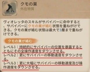 結魂者のスキルをスクリーンショットして編集しています