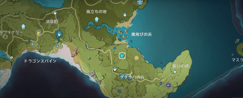 原神　ダウパパの谷の北