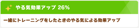 やる気効果アップ