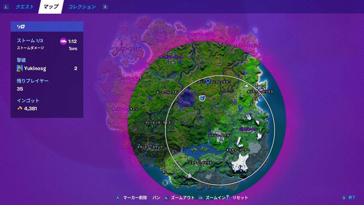 フォートナイトマップ