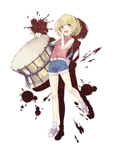 ひぐらしのなく頃にコラボの北条沙都子ミンストレルジョブの画像