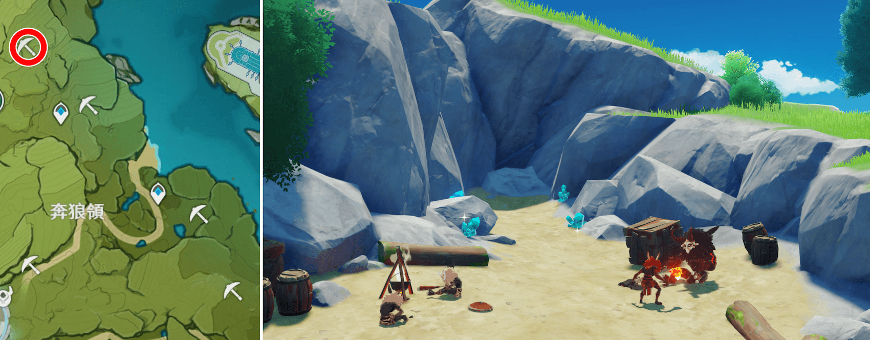 水晶(奔狼領の北西)