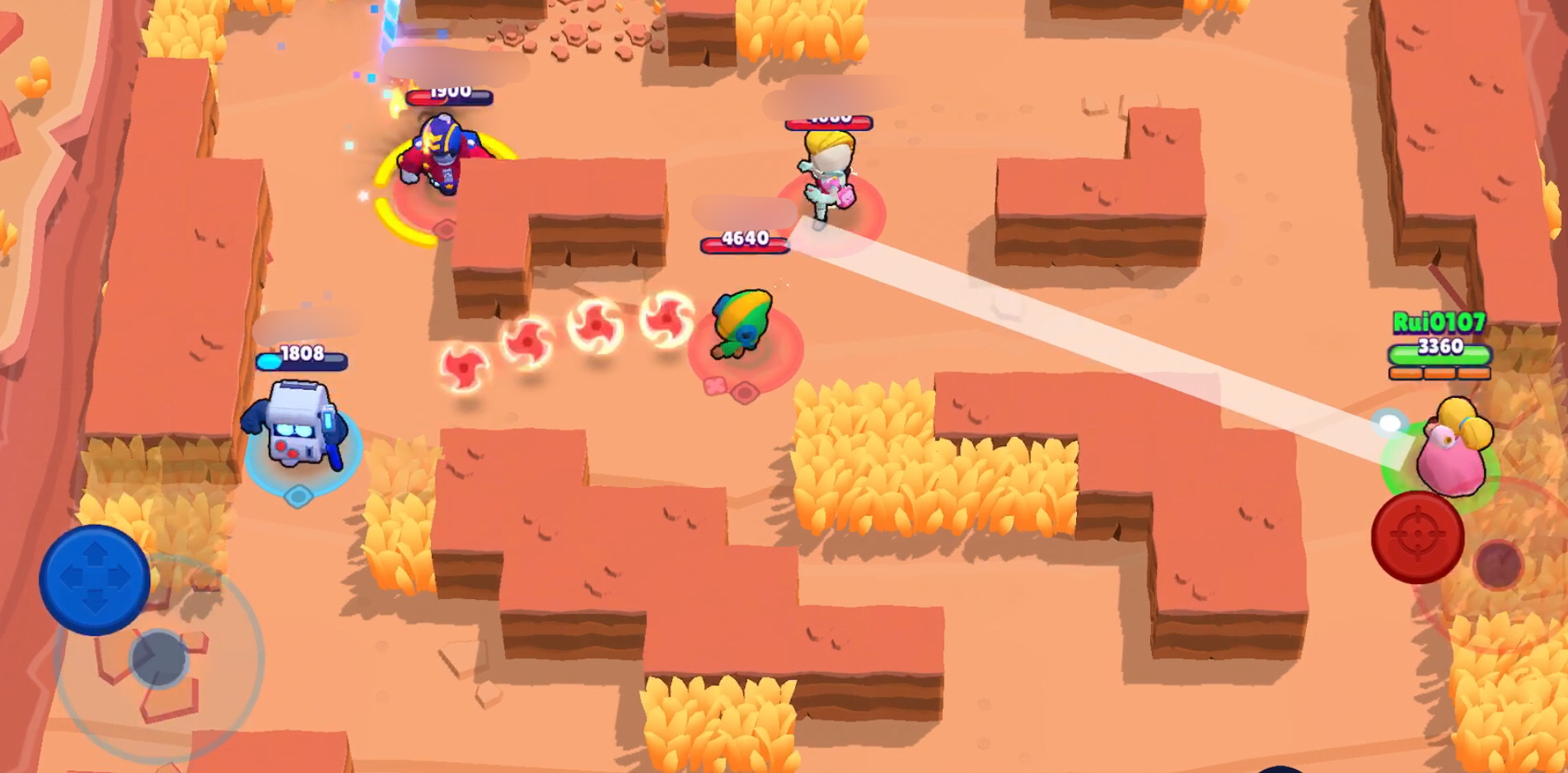 敵との距離をとる