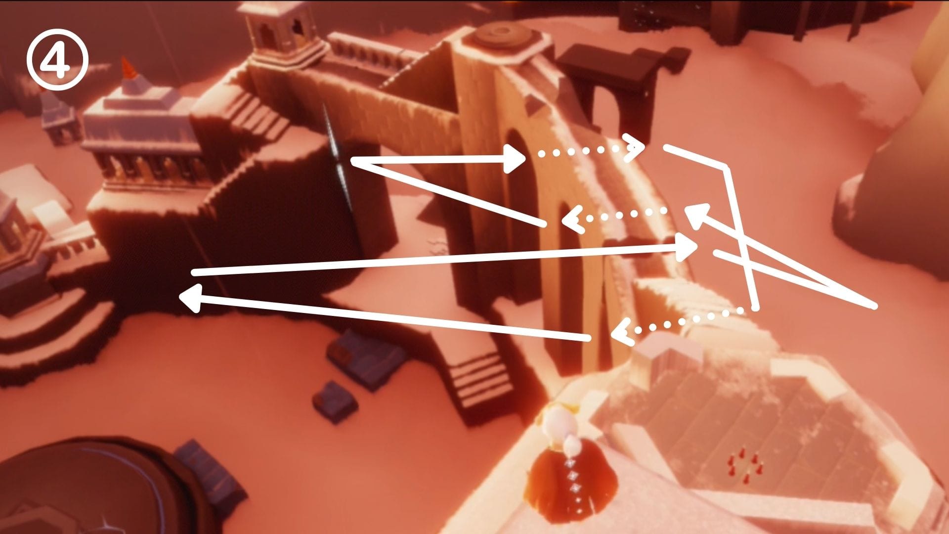 4つ目の記憶は、入口近くの城壁付近。